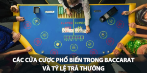 Các cửa cược phổ biến trong Baccarat và tỷ lệ trả thưởng